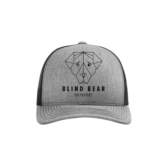 Brand Hat Gray, Black Logo